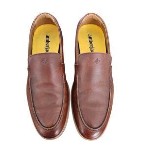 Amberjack Chestnut Brown Men's Slip On Loafers Size 10.5